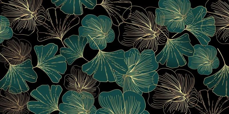 Leaves Sample Decorative Stickdatei – Blumen