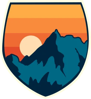 Mountain Sunset Landscape Stickdatei