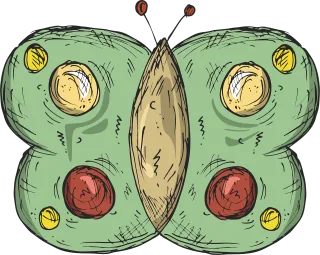 Butterfly Insect Drawing Stickdatei