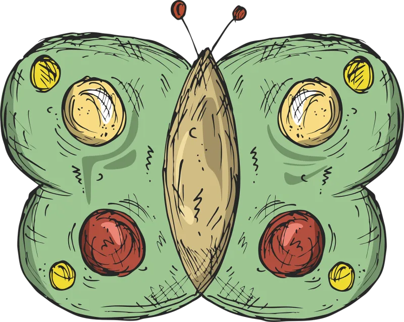 Butterfly Insect Drawing Stickdatei – Tiere
