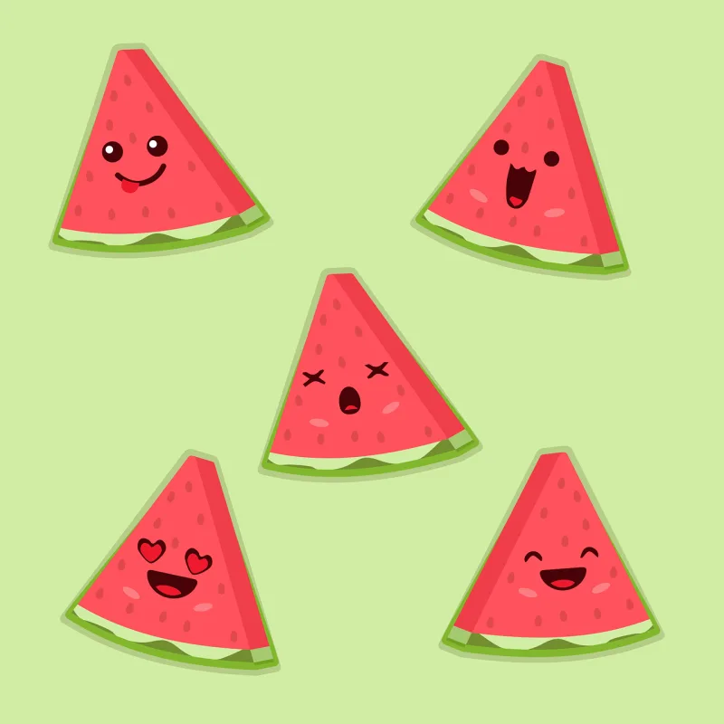 Watermelon Fruit Juicy Stickdatei – Essen & Trinken