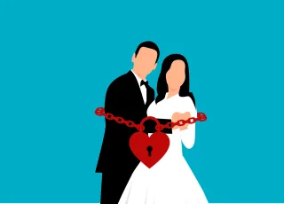 Wedding Couple Commitment Stickdatei