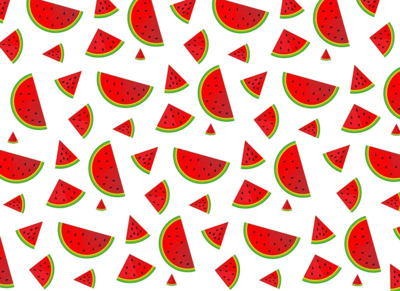 Fruit Watermelon Pattern Stickdatei – Essen & Trinken