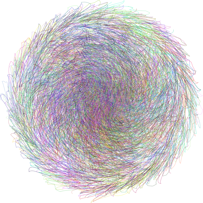 Abstract Round Ornamental Stickdatei – Kinder