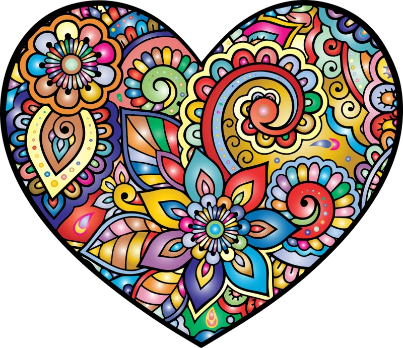 Heart Shape Art Stickdatei – Herzen & Liebe