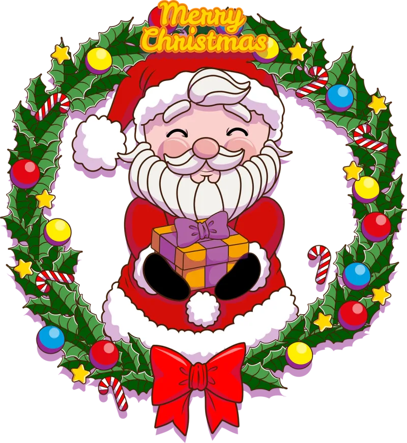 Christmas Santa claus Decor Stickdatei – Weihnachten