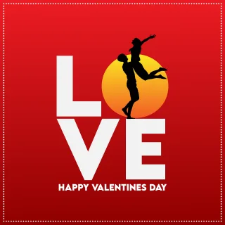 Love Valentine's day Valentine's day poster Stickdatei
