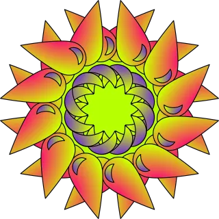 Mandala Floral Ornament Stickdatei