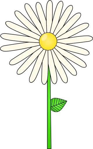 Daisy Flower Plant Stickdatei