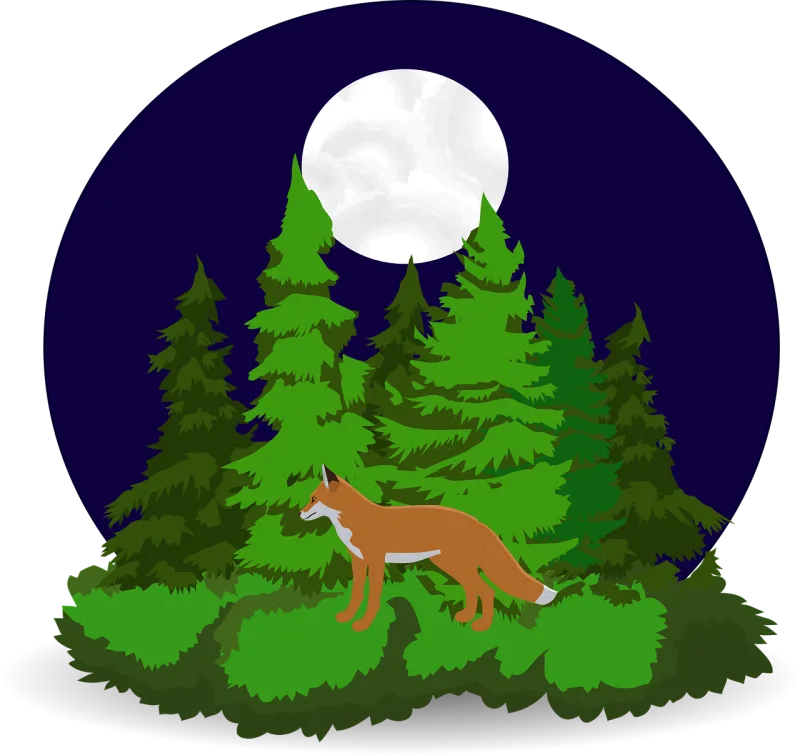 Fox Nature Animal Stickdatei – Tiere