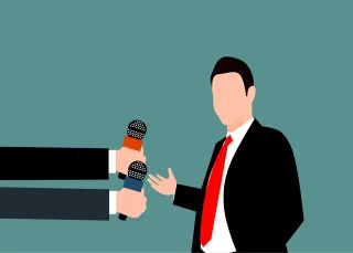 Interview Speech Conference Stickdatei