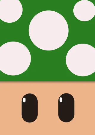 Mushroom Fanart Anime Stickdatei – Natur
