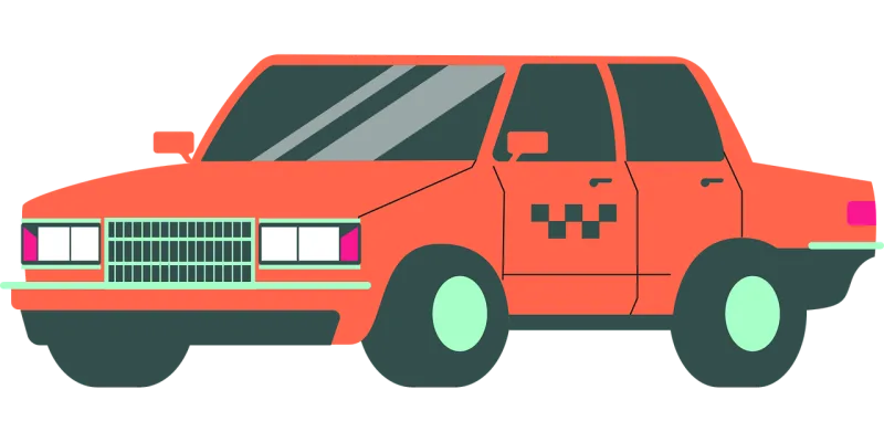 Car Red car Vehicle Stickdatei – Fahrzeuge