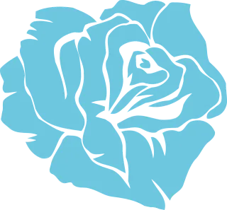 Rose Blue Flower Stickdatei