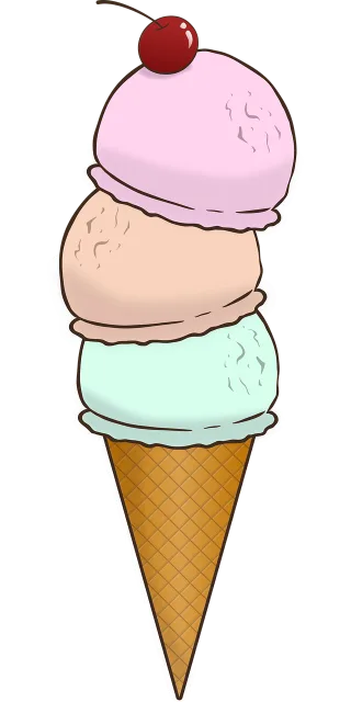 Ice cream Cartoon ice cream Dessert Stickdatei