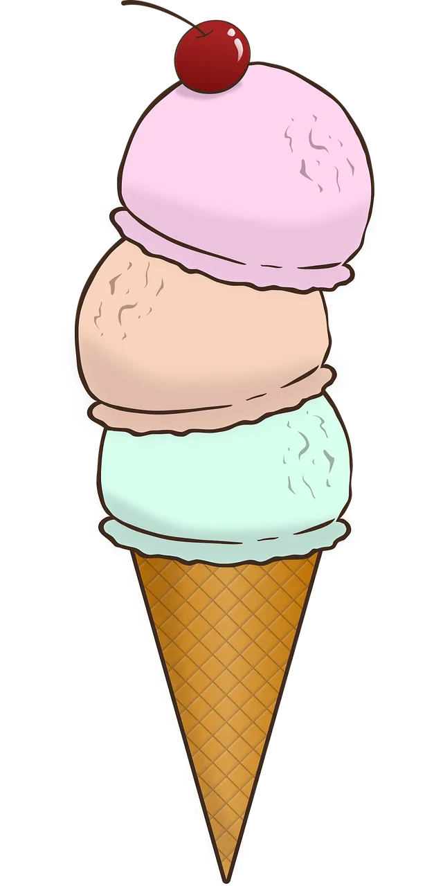 Ice cream Cartoon ice cream Dessert Stickdatei – Essen & Trinken