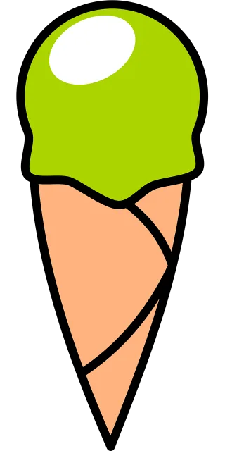Ice cream Lemon Cut out Stickdatei