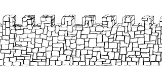 Castle wall Brick wall Stone wall Stickdatei – Kinder