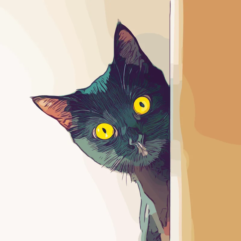 Cat Painting Pet Stickdatei – Tiere
