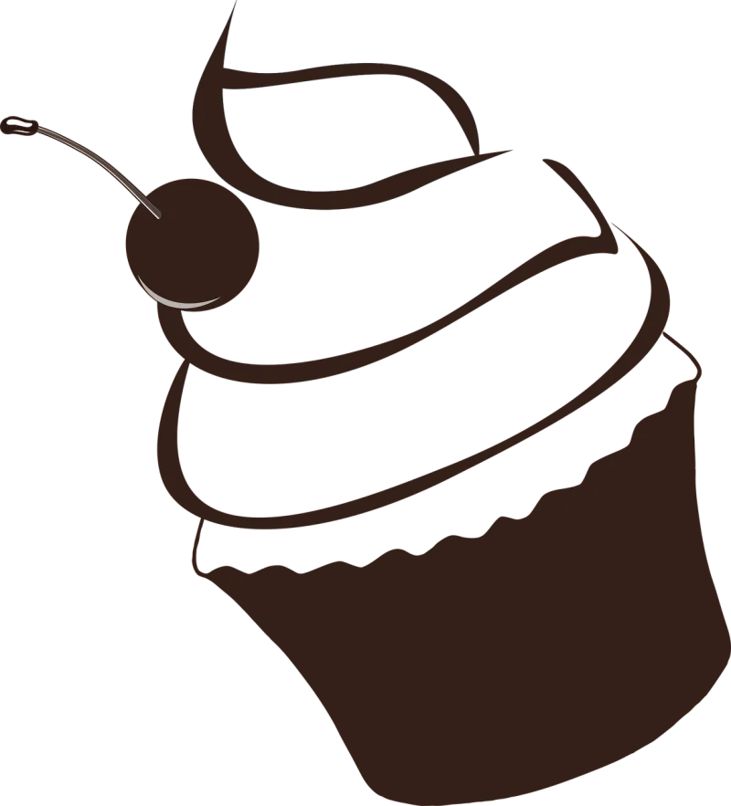 Cherry Dessert Cupcake Stickdatei – Kinder