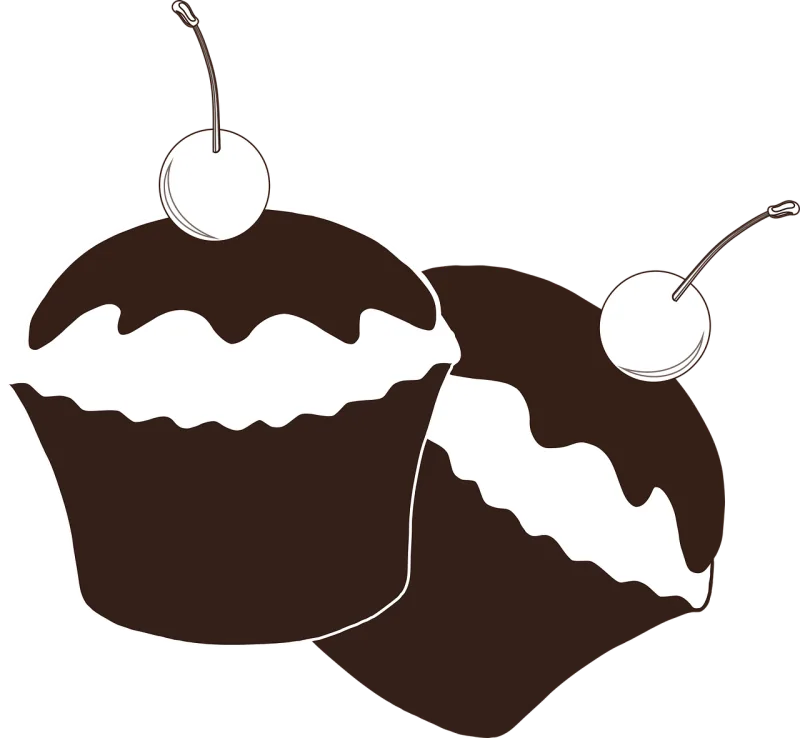 Cherry Dessert Cupcake Stickdatei – Kinder