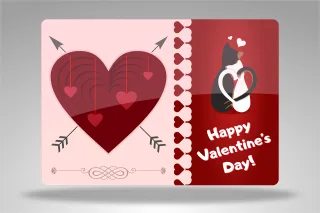 Love Card Heart Stickdatei