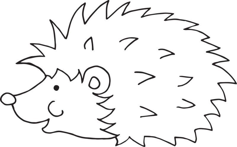 Hedgehog Cartoon Animal Stickdatei – Tiere