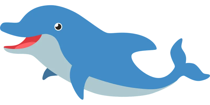 Dolphin Animal Baby Stickdatei – Tiere