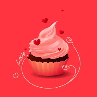 Dessert Frosting Cupcake Stickdatei