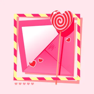 Envelope Letter Lollipop Stickdatei