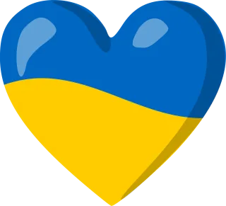 Heart Flag Ukraine Stickdatei