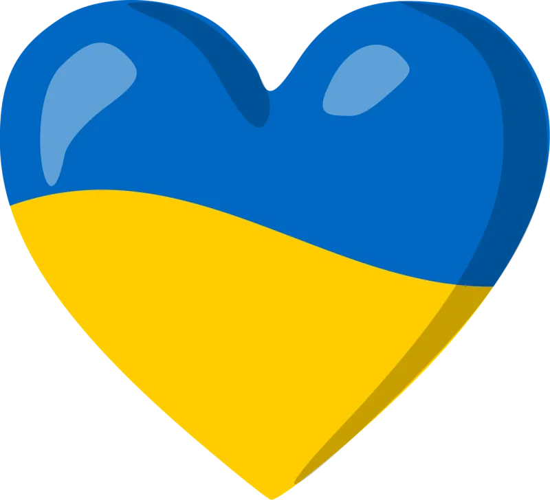 Heart Flag Ukraine Stickdatei – Herzen & Liebe