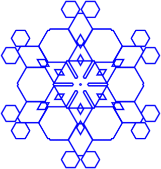 Snowflake Snow crystal Abstract Stickdatei
