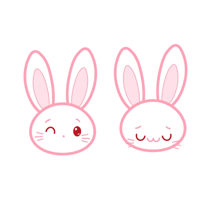 Rabbit Bunny Cartoon Stickdatei – Tiere