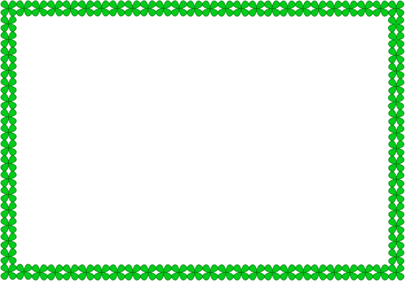 Frame Border Leaves Stickdatei – Natur