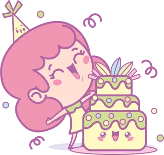 Party Girl Cake Stickdatei