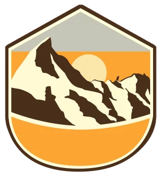 Badge Mountain Sunrise Stickdatei