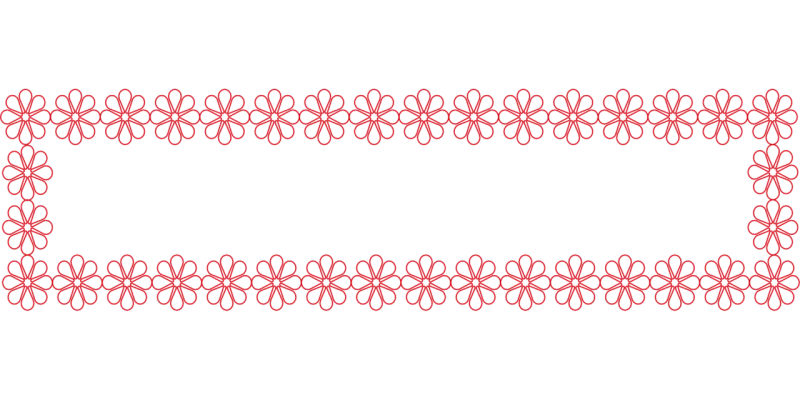 Floral frame Flower wallpaper Flowers Stickdatei – Blumen