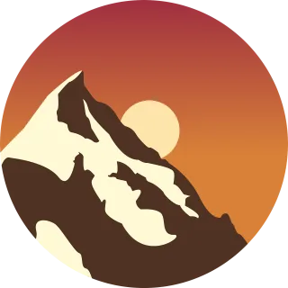 Sunset Nature Drawing Stickdatei – Natur