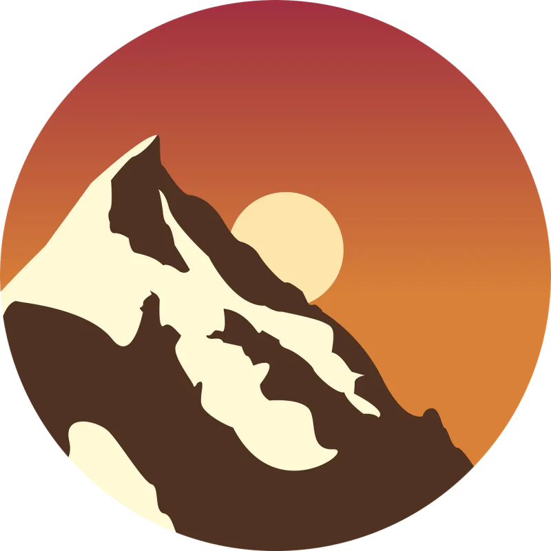 Sunset Nature Drawing Stickdatei – Natur