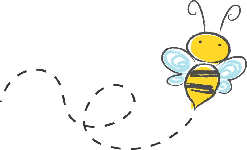 Bee Cartoon Bumble Stickdatei – Tiere