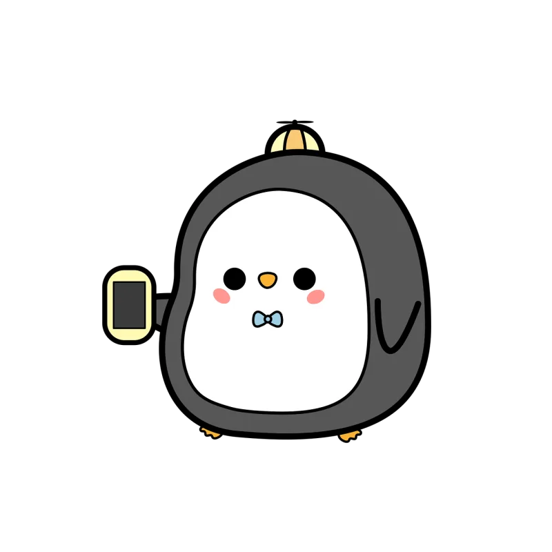 Penguin Kawaii Cell phone Stickdatei – Tiere