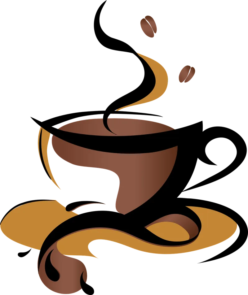 Coffee Logo Design Stickdatei – Essen & Trinken