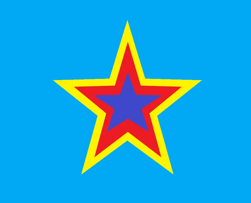 Star Shape Colorful Stickdatei – Weihnachten