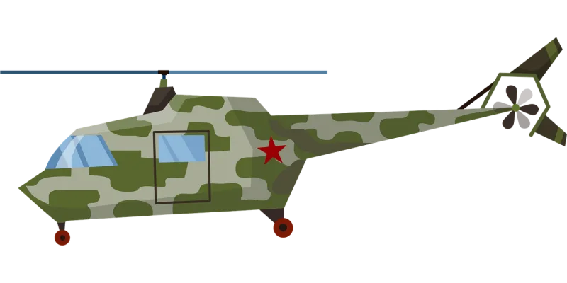 Helicopter Military War Stickdatei – Fahrzeuge