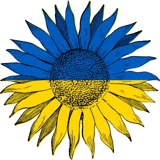 Sunflower Ukraine Ukraine flag Stickdatei