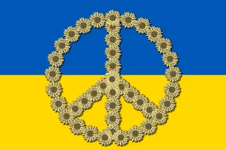 Ukraine Flag Peace Stickdatei