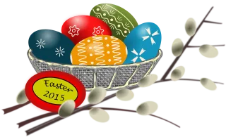 Easter Bouquet Happy Stickdatei