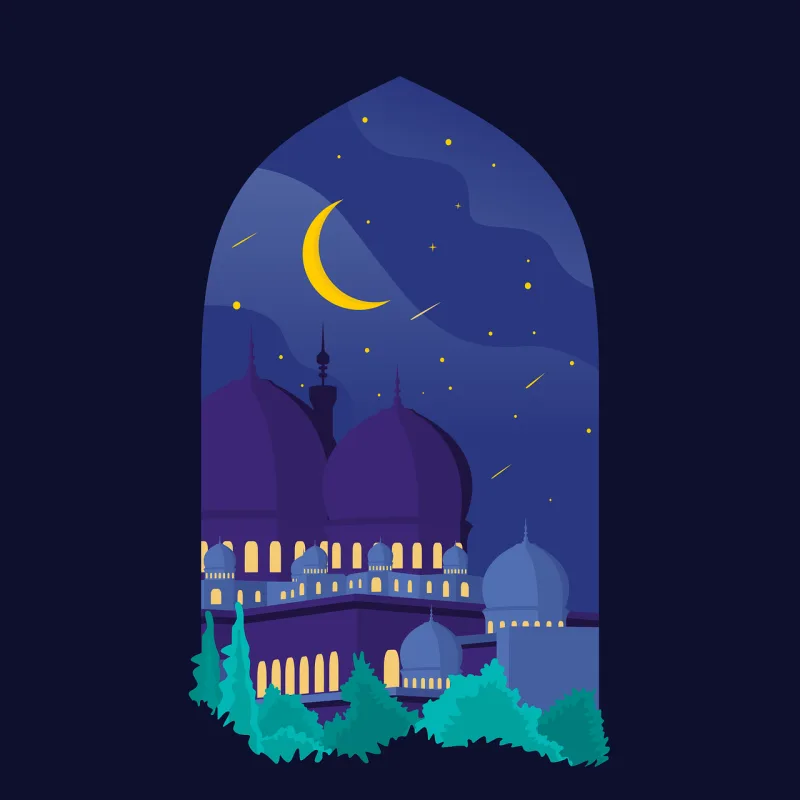 Mosque Muslim Fasting Stickdatei – Weihnachten