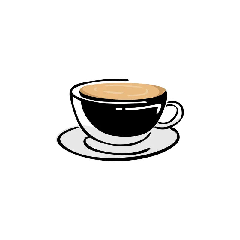 Coffee Drink Drawing Stickdatei – Essen & Trinken